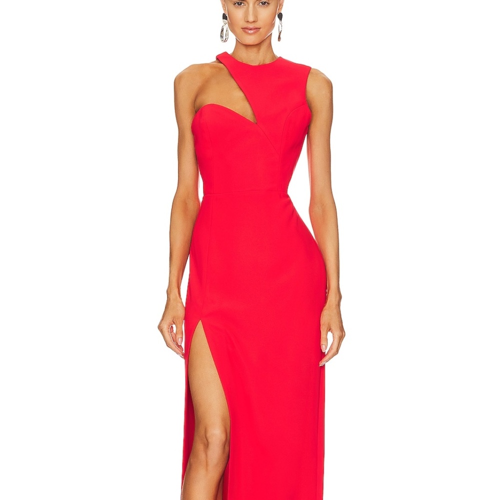 Amanda Uprichard x REVOLVE Gilda Gown in Crimson - Picture 1 of 10